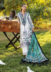 Sadaf Fawad Lawn '25 | Palm Island-2B | 3PC Embroidered Lawn Suit